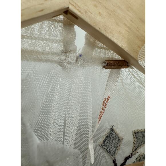 Free People Womens Cream Bone Knit Top Long Sleeve Top Size XS NWT Boho Gypsy - Picture 6 of 9